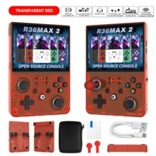 R36MAX 2 Retro Handheld Game Console, 4.5-Inch 1024x768 IPS HD Screen, Built-In 64GB 18000+ Classic Games, 30+ Emulators, Open Source Linux System, Dual Arcade Joysticks, 4000mAh Battery, Portable Adult Game Console - View 16