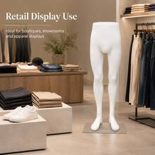 Retail Display Model For Tops, Bottoms And Fashion Styling - 140cm Men's (White) - View 1
