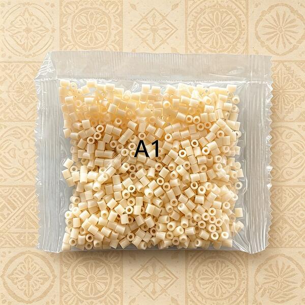 1000granule/2.6mm/0.1in Fused Bead Small Hole Beads Perler Beads, Colorful Shaped Bead Set - Perfect For DIY Jewelry Making, Hair Braiding, Necklaces, Earrings, And Decoration - Plastic Craft Perforated Beads, Suitable For Small Commercial Items