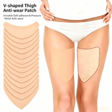 2/10/20pcs Round Invisible Thigh Inner Friction Prevention Patches, Anti-Chafing Thigh Tape, Transparent Skin Protection Patches, Suitable For Women's Inner Thighs And Calves, Comfortable Protection - Multicolor - View 1