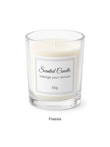 1pc/2pcs Scented Candle, 55g Glass Jar Home Fragrance Candle, Multiple Fragrance Options For Bedroom, Desk, Bathroom, Home Decor And Birthday Gift - A - View 10