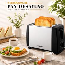 Tostadora Eléctrica Sokany SK-016S 2 Rebanadas Acero Inoxidable 700W 6 Niveles De Tostado Ranuras Anchas Compacta Para Pan Desayuno Sandwich Toaster Hogar Cocina Moderna Premium - Tipo de Enchufe A Japonés (100V) - Ver 4