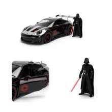 Simba Disney Jada Toys 1:24 Darth Vader Alloy Model Car, With Mandalorian Figure, Metal Collectible Vehicle, Display Model, Birthday Gift - Multicolor - View 4