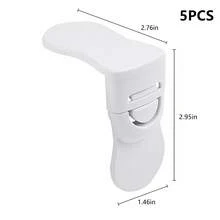 5pcs Child Safety Locks, Corner Right Angle Locks Suitable For Cabinet Doors And Drawers, Multi-Functional Protective Locks For Infants And Toddlers, Prevent Baby Finger Pinching - 5pcs - View 3