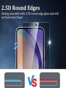 5IN1 3Pcs Privacy Anti Peeping Screen Protector Tempered Glass Film Compatible With Samsung Galaxy S26 S25 S24 S23 S22 S21 Compatible With Xiaomi 17T 15T Compatible With Redmi Note 14 13 And More Models With 2pcs Carbon Fiber Protective Back Film - Black - View 6