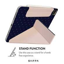 GIIPPA 1个2026款蓝色波点极简图案平板电脑保护套，适用于iPad Mini 6/7、Air 2/3/4/5/11/13英寸（M2/M3 2024-2025）、第5/6/7/8/9/10/11代、Pro 10.5/11/12.9英寸（2017-2025），夏季保护套，保护壳，内胆包，11/A16保护套 - 藍色 - 查看 4