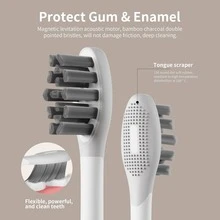 Adult Electric Toothbrush, 3 Modes 3 Intensity Levels, 90 Days Battery Life, Includes Travel Storage Case, Smart Timer 30s Zone Change Reminder, Teeth Cleaning IPX7 Waterproof Wireless Charging Deep Clean - Multicolor - View 12