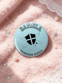 1個/6個 4.4cm/1.73in KATSEYE 成員姓名與Logo徽章，亮片背景Logo徽章包含 Sophia、Yoonchae、Megan、Daniela、Manon 和 Lara，復古風格衣物包包背包裝飾胸針，送給 KATSEYE 粉絲的完美禮物 - 彩色 - 查看 5