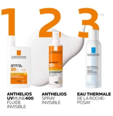 La Roche Posay (2 Units) Anthelios UVMune 400 Sunscreen Cream Fluida Invisible Fragrance-Free SPF 50+ (2x50ml) - Invisible - View 3