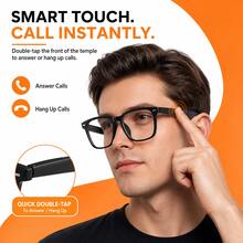 SENBONO New AI Translation Smart Audio Glasses, Hall Sensor One-Click Start, Flexible Frame, More Comfortable Wear, Supports Wireless Calls, Music Playback, Hands-Free Phone, Camera Control, Voice Wake-Up, Unisex Fashion Smart Glasses - View 6