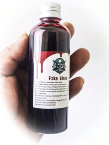 دم اصطناعي متعدد الأحجام للهالوين، دم محاكى واقعي، هدية مقلب للهالوين، مناسب لزي مصاص الدماء ولعب الأدوار، إكسسوار للعطلات، رذاذ على الملابس، مقلب، إكسسوار للتصوير الفوتوغرافي - مشاهدة 6