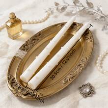2pcs/4pcs Pearl Taper Candles, Long Stem Candles, Wedding Table Centerpiece Decor, European Romantic Dinner Candles, Decorative Soy Wax Candles, Home Decor, Party Table Decoration, Anniversary Dinner, Holiday Dining Decor - Multiple Styles - View 14