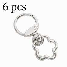 2pcs/4pcs/6pcs/10pcs Zinc Alloy Spring Clasps, Plum Blossom Spring Rings, Metal Open Spring Rings, Buckles For Phone Bags, Keychains, Hooks, Halloween - Multicolor - View 20
