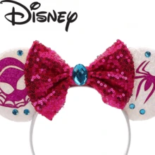 Disney 蜘蛛女 Gwen 白色亮片鼠耳髮箍，附粉色蝴蝶結與水鑽，女款髮箍，適合迪士尼萬聖節 Cosplay 度假 - 彩色 - 查看 4