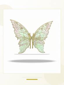 Girls Glitter Butterfly Fairy Wings Set, Fairy Princess Costume Wings, Suitable For Halloween Party Role Play - A - View 12