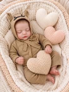 18 Inch Sam Reborn Doll Hand-Painted Colored Hair Closed Eyes Design Vinyl And Fabric Body With Feeding Bottle And Pacifier Ideal Gift For Children's Birthday Party - Reborn Doll - View 2