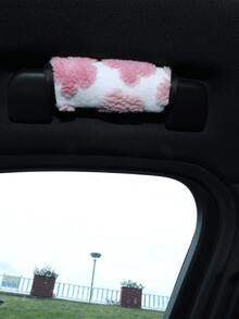柔軟蓬鬆花卉圖案汽車車頂拉手套,通用款防滑車頂拉手保護套,可愛毛絨汽車內飾裝飾配件 - 車頂把手 - 查看 21