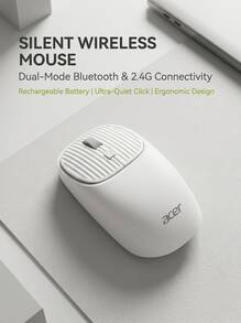 Acer Dual-Mode Wireless Charging Keyboard And Mouse Set, 2.4G Bluetooth Silent Round Keycaps, Portable Office Keyboard And Mouse, Compatible With Multiple Devices - View 15