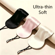pxo 1pc Silk Eye Mask For Sleep Blackout Lightweight Breathable Soft Airy No-Pressure Ear Loops Comfort Travel 5 Colors Practical Gift For Men Women - Multicolor - View 4