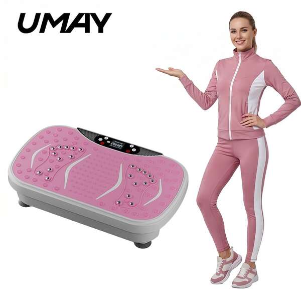 CURSOR FITNESS Plataforma vibratoria para perder peso y mejorar el equilibrio de todo el cuerpo. Fácil de guardar, unisex. Ejercitador vibratorio de cuerpo completo, balancín vibratorio de pie, equipo de fitness. Adecuado para hombres y mujeres que buscan perder peso y para el bienestar de toda la familia.