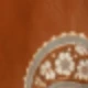 Paisley Pattern On Red Background