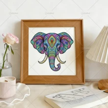 Sách tô màu Calmness Patterns cho người lớn và trẻ em, các trang vẽ mandala động vật phong cách Boho giúp giảm căng thẳng, nét đậm dễ tô, bao gồm các họa tiết và mandala dễ thương thoải mái, quà tặng Ngày của Mẹ, đồ dùng tựu trường - Họa tiết mandala động vật - Xem 7