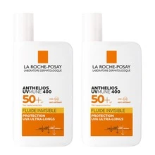 La Roche Posay (2 Units) Anthelios UVMune 400 Sunscreen Cream Fluida Invisible Fragrance-Free SPF 50+ (2x50ml) - Invisible - View 1