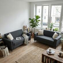 Modern 2 Seat Sofa Set Blue – 172 Cm - 深灰色三座 - 查看 10