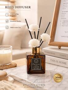Multi-Fragrance Reed Diffuser, Oud & Sandalwood, Floral & Fruity Scent, Long-Lasting Home Air Freshener With Decorative Reeds, Suitable For Bedroom, Living Room, Bathroom, Office, Hotel, Housewarming Gift - Multi Scents - View 13