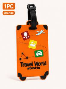 3D Silicone Luggage Tag Card, Waterproof Travel Identification Bag Tag For Backpackers, Suitable For Airport Checked Luggage, Boarding, Vacation, Cruise, Identity Information Card, Can Hold Address Information Slip, Airplane Travel Accessory - Multicolor - View 16