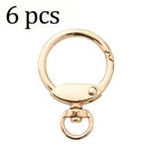 2pcs/4pcs/6pcs/10pcs Zinc Alloy Spring Clasps, Plum Blossom Spring Rings, Metal Open Spring Rings, Buckles For Phone Bags, Keychains, Hooks, Halloween - Multicolor - View 17