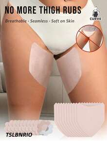 Plus-Size Thigh Anti-Chafing Pads, Self-Adhesive And Breathable, Invisible Strips, Suitable For Dresses And Shorts - A - View 11