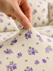1 pieza Funda elástica para cojín de asiento de sofá con estampado de líneas geométricas para todas las estaciones - Multicolor - Ver 7