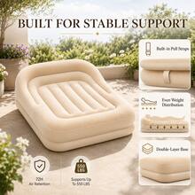 Premium Inflatable Sofa, Indoor/Outdoor Use, Newly Upgraded Version, Portable, Perfect For Lying Down Watching Football Games, Leisure And Entertainment, Camping, Garden, Holiday And Christmas Relaxation, Multi-Mode Use, Easy To Store - A - View 5