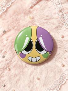 1個/6個 4.4cm/1.73in Dandy World 卡通角色鈕扣徽章，可愛翻領別針，適用於衣服、包包和背包，給遊戲愛好者的可愛禮物 - 彩色 - 查看 4