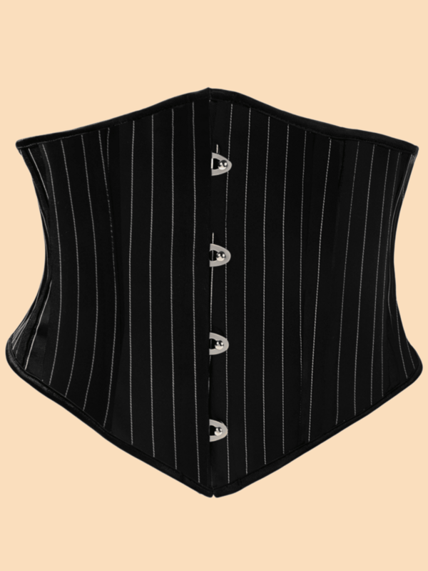 1pc Short Striped Waist Cincher, Women's Corset Waist Belt, Suitable For Party Wear