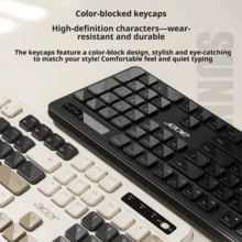 Acer Kombo Keyboard dan Mouse Nirkabel 2.4G: Keyboard Ergonomis dan Tahan Tumpahan Cairan, Mouse Optik Presisi 1600DPI, Paket Perangkat Lunak Kantor Bisnis Universal untuk Desktop dan Laptop - View 2