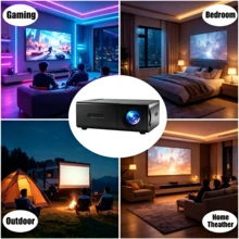 Nuevo Proyector LED Portátil Mini YG300 para el Hogar, Soporta Rotación de 180° y Corrección de Keystone, Altavoz Integrado; Compatible con USB, Teléfono, Computadora, TV, Soporta Espejo de Pantalla de Teléfono por Cable, Compacto y Fácil de Transportar - 1080P - Ver 8