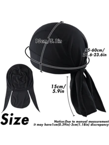 1pc Unisex Elastic Fabric Pirate Hat Cycling Sports Bandana Headwrap, Suitable For Daily Outings, Cycling, Sports, Hiking And More - Multicolor - View 3