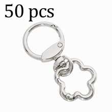 2pcs/4pcs/6pcs/10pcs Zinc Alloy Spring Clasps, Plum Blossom Spring Rings, Metal Open Spring Rings, Buckles For Phone Bags, Keychains, Hooks, Halloween - Multicolor - View 5