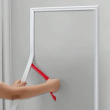 White Flexible Self-Adhesive Wall Decorative Strip, Waterproof PVC Self-Adhesive Trim, Suitable For Doors, Tiles, Cabinets, Mirrors And DIY Home Decor Projects, Cabinet Detail Decorative Edge Strip - Multi-color - View 11