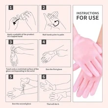 1 Set Moisturizing Foot Mask & Hand Mask, Convenient Multi-Functional Anti-Crack Foot Socks & Hand Gloves, Upgraded Silicone Foot Socks With Non-Slip Particles On Bottom, All-Day Moisturizing Foot Care, Easy To Clean, Suitable For Dry And Cracked Feet, Silicone Moisturizing - Multicolor - View 4