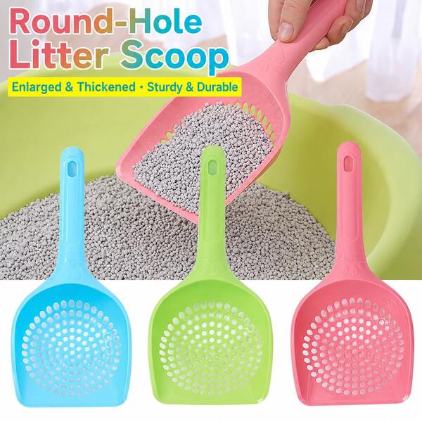 Cat Litter Scoop With Sifting Holes, Large Deep Shovel For Kitty Litter Cleaning, Lightweight Durable Pet Waste Removal Tool For Cats