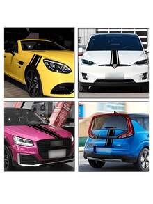 Racing Stripe Hood Decal, RV Side Sticker, SUV Decoration, Pickup Truck Universal Sticker. Add Racing Style To Your Vehicle With This Sticker. - A - View 10