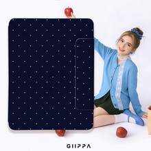 GIIPPA 1个2026款蓝色波点极简图案平板电脑保护套，适用于iPad Mini 6/7、Air 2/3/4/5/11/13英寸（M2/M3 2024-2025）、第5/6/7/8/9/10/11代、Pro 10.5/11/12.9英寸（2017-2025），夏季保护套，保护壳，内胆包，11/A16保护套 - 藍色 - 查看 8