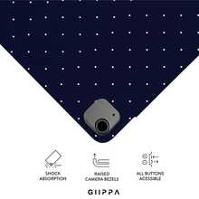 GIIPPA 1个2026款蓝色波点极简图案平板电脑保护套，适用于iPad Mini 6/7、Air 2/3/4/5/11/13英寸（M2/M3 2024-2025）、第5/6/7/8/9/10/11代、Pro 10.5/11/12.9英寸（2017-2025），夏季保护套，保护壳，内胆包，11/A16保护套 - 藍色 - 查看 3