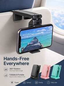 Multifunctional Foldable Phone Stand, Phone Accessory, Supports 360-Degree Rotation, Anti-Slip Design, Suitable For Travelers, Back-To-School Students And Flight Passengers - Multicolor - View 2