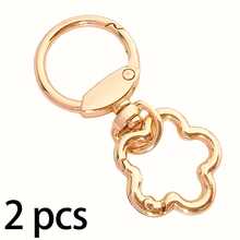 2pcs/4pcs/6pcs/10pcs Zinc Alloy Spring Clasps, Plum Blossom Spring Rings, Metal Open Spring Rings, Buckles For Phone Bags, Keychains, Hooks, Halloween - Multicolor - View 12