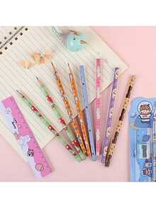 5/10/20/40pcs/5pcs Set Pencils, Stationery Gift Box, Student Pencil Stationery Gift Pack - Halloween, Christmas, Thanksgiving Gifts, Rewards (Accessory Colors Random) - Multicolor - View 5