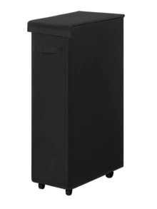 65L Slim Laundry Basket With Lid, Small Foldable Dirty Clothes Storage Bin, Tall Laundry Hamper With Extended Handle For Easy Carrying, Suitable For Bedroom And Laundry Room - Multicolor - View 26